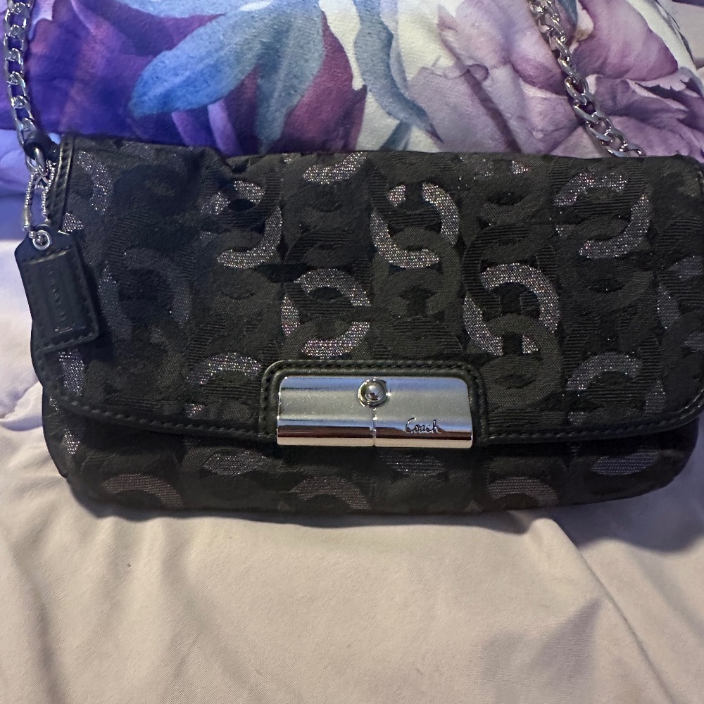 NWOT Coach Wristlet with Chain